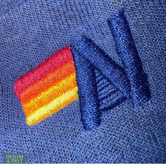 Aviator Nation Blue Rainbow Stripe Jogger Sweatpants Women’s Size Small Lounge - Picture 4 of 7